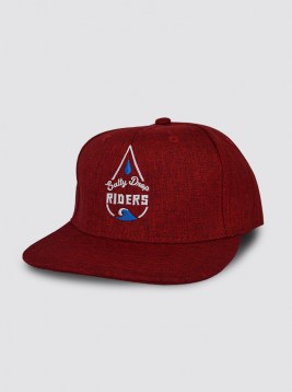CP107_RIDERS RED HIP HOP CAP